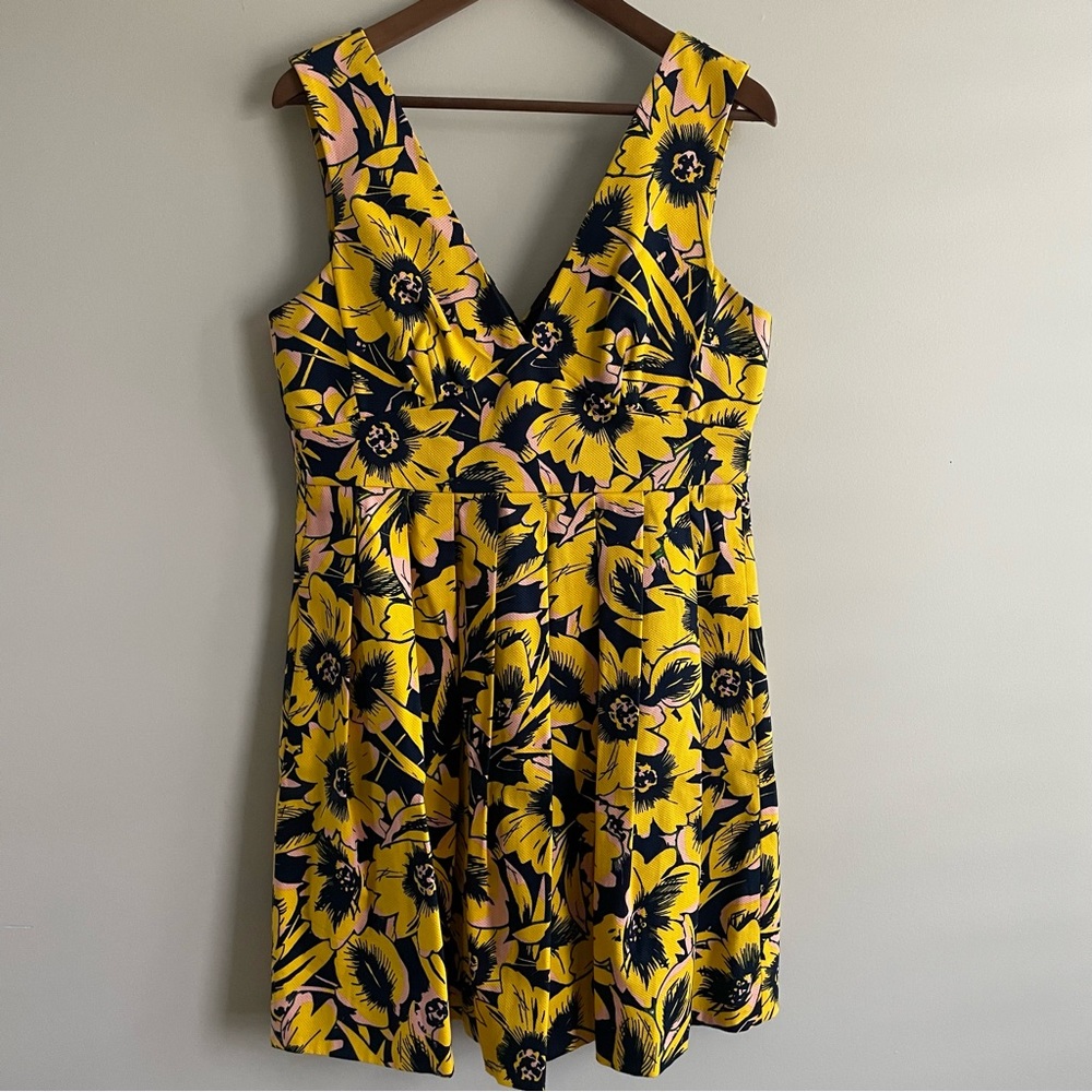 J. Crew Factory Floral Piqué Dress - Picture 2 of 7